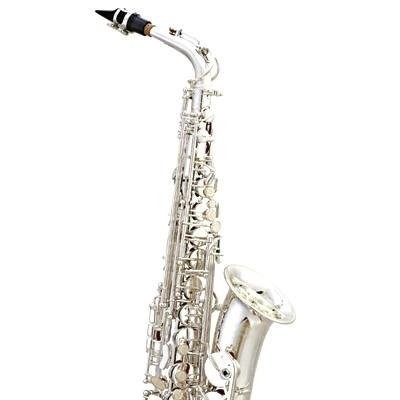 Alto sax,like Selmer 802,silver plated body & keys.picture1