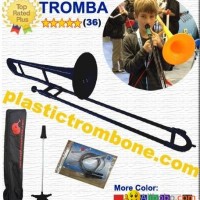 New !!! Plastic Trombone- Black