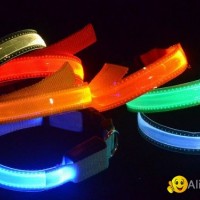 Hot sale black-light-up  dog collars