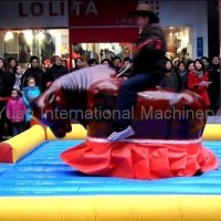 Hot selling amusement park rides inflatable mechanical bull rodeo