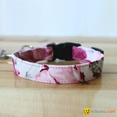 2014 Novelty Colorful Canvas Dog Collar&Lead(100 Colors)picture1