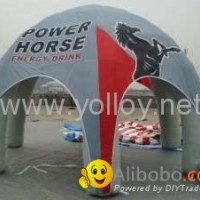 Inflatable spider dome tent for advertising during festivals