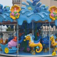 New Model Park equipment 24 seats Ocean Carousel With Sea Horse