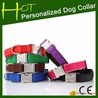 2014 New Metal Engraved Personalized Ribbon Dog Collar