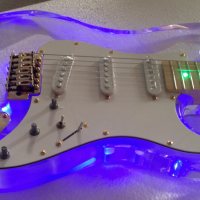 Acylic guitar electronic guitar