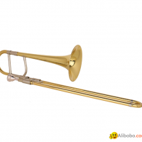 High grade Tenor Trombone Tuning Slide Gold Brass Bell