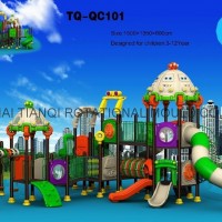 2013 lastest design cartoon car theme for kiddie outdoor playgrounds