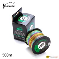 500m Wholesale price PE colourful braided wire 8x colourful braided fishing line