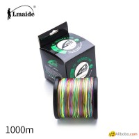 1000m Wholesale price PEcolourful braided wire 8x colourful braided fishing line