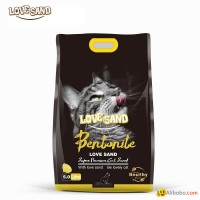 wholesale 100% sodium pet litter original pet sand manufacturer lemon scent bent