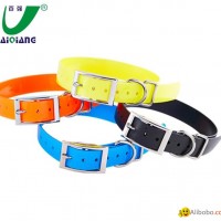 Eco-friendly Waterproof Neon Blue TPU Dog Collar