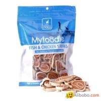 Myfoodie Gourmet  Fish Chicken Steaks Dog Treats 16oz