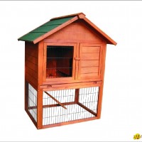 rabbit hutch / wooden pet house DFR-036. Dimension:96*78*120cm