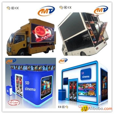 5d cinema cabin truck mobile cinema outdoor game machinepicture1