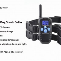 Amazon Best Seller Remote Dog Shock Collar with 2 Collars BT-P021-2