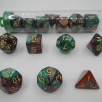 Paladin Roleplaying Red and Brown Dice - Expanded DND Set with Extra D20