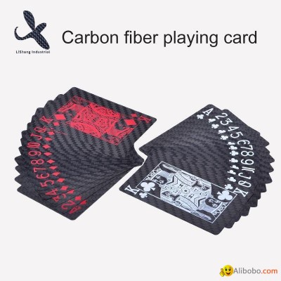 custom 3k carbon fibre playing cards carbon fiber poker carbon cardspicture1