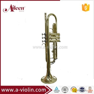 Golden Lacquered Yellow Brass Bb key Student Trumpet (TP8001G)picture1