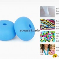 BD041 Loose Beads Teething abacus Beads sexangle baby chewable