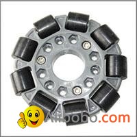 100MM DOUBLE PLASTIC OMNI WHEEL W/BEARING ROLLERS