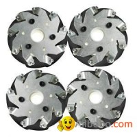 A SET OF 100MM MECANUM WHEELS (4 PIECES)