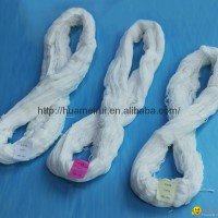 100% Polyester Raw White Wrap Hank Yarn Knitting