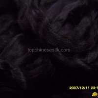 Mulberry silk sliver dyed