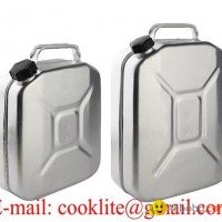 Aluminum Jerry Gerry Can Vertical Fuel Diesel Petrol Tank Carrier with Screw Cap