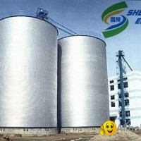 Assemble bolted steel silo with flat bottom