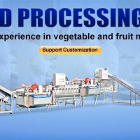 Vegetable Salad Processing Line Fruit And Vegetable Cutting Washing Machine