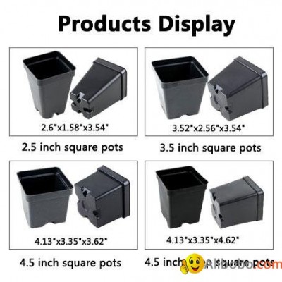 cheap 2.5 3.5 4.5inch square nursery pots wholesale supplierpicture1