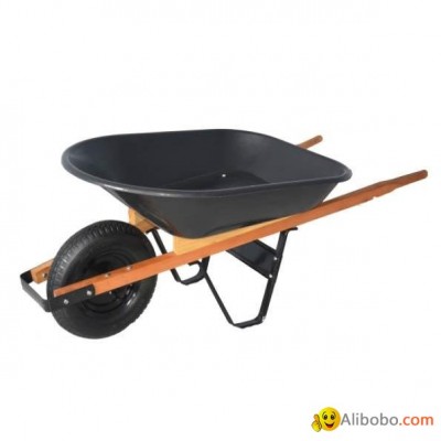 4CBF HARD WOOD HANDLE STEEL TRAY WHEELBARROW WH4000picture1