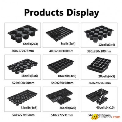 cheap 6 8 12 18 20 32 36 40cell seedling trays wholesalepicture1