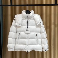 maire Jacket,white Maire short down jacket,        Shiny Puffer coat