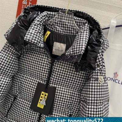 Autumn and winter men's houndstooth down jacket Size: 12345picture1