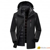 men's 3 in 1 jacket coat high quality outdoor jackets performance wear