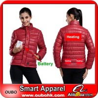 Women Jacket with battery system electric heating clothing warm OUBOHK