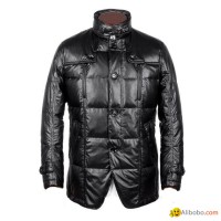 Clothing for men, soft pu winter down jackets