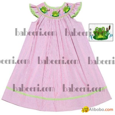 Hand embroidery smocked dresses for babies - DR 1550picture1