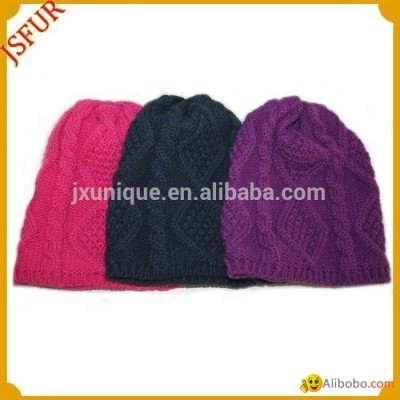 Winter colorful choice childred fur pom knitting hatpicture1