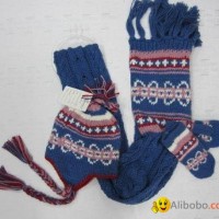 acrylic scarf hat and glove