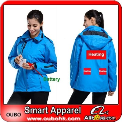 Fashion Women Jackets with battery system heating clothing warm OUBOHKpicture1