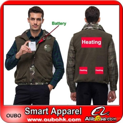 Heated vest  with battery system heating clothing warm OUBOHKpicture1