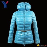 2014 New Design Womens Outdoor  Duck Thick Padding Down Jacket