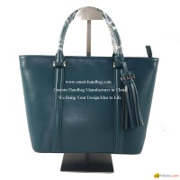 BLUE TOTE HANDBAG