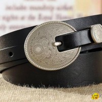 pu leather fahion lady belts with anique hardware