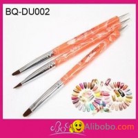 Double Use Nail Art Dotting Tool And Brush Nylon Nail Gel Brush