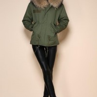 military parkas with big raccoon dog furs hood fashion design