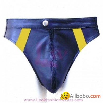 Leather Jock with Yellow Stripepicture1