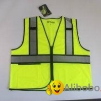 Fabric polyester mesh fabric Reflective Safety Vest , police safety vest M-5XL S